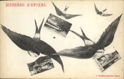 CPA Message D'Epinal 