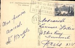 CPA Bains les Bains Vosges Vue Generale 