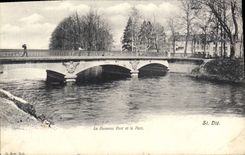CPA Le Nouveau Pont et le Parc St Die 