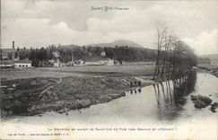CPA La Meurthe en Amont de Saint Die et Vue vers Gratain et l'Ormont Saint Die Vosges 