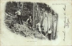 CPA Les Hautes Vosges Les schlitteurs 