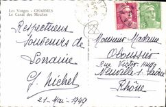 CPA Les Vorges Charmes Le Canal des Moulins 