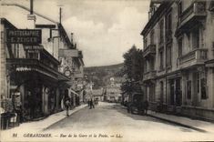 CPA Gerardmer Rue de la Gare et la Poste 