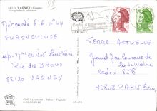 CPSM Vagney Vosges Vue generale Aerienne