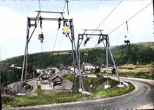 CPSM Col de La Schlucht Vosges La station et le Tele Siege 