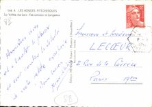 CPSM Les Vosges La Valle des Lacs Retournemert et Longemer