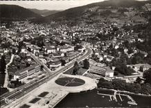 CPSM Gerardmer Vosges Vue generale aerienne et le Lac 