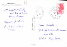 CPSM Pouxeux Echappee sur centre et Jarmenil