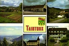 CPSM Taintrux Vosges Le village et l'eglise 