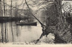 CPA Arcy sur Cure La Cure sous les Grottes 
