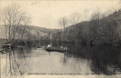 CPA Arcy sur Cure La Cure vers la Grotte des Fies 