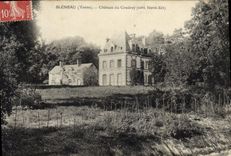 CPA Bleneau Yonne Chateau du Coudray Cote Nord Est 