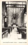 CPA St Julien du Sault Yonne Interieur de I'Eglise 