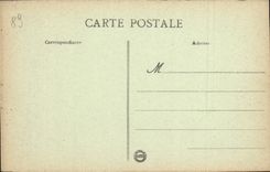 CPA Druyes Yonne Le Chateau resites de la grande salle 