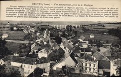 CPA Druyes Yonne Vue Panoramique prise de la Montagne 