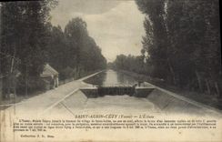 CPA Saint Aubin Cezy Yonne L'Ecluse 