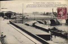 CPA Joigny Yonne Pont et Vue sur I'Yonne 