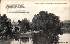 CPA Cezy Yonne Le Chateau de Belle Rive et l'Yonne 