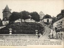 CPA Saint Florentin Yonne Les Escaliers de la Montagne 