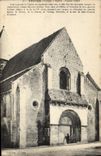 CPA Druyes Yonne Eglise Facade Ouest 