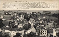 CPA Druyes Yonne Vue panoramique prise de la Montagne 