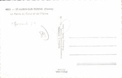 CPA St Aubin sur Yonne La Pointe du Canal et de I'Yonne 