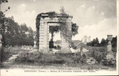 CPA Pontigny Yonne Ruines de L'Ancienne Chapelle 