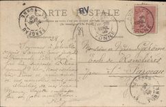 CPA Avallon Les Terreaux de la Petite Porte et la Tour Gaujard