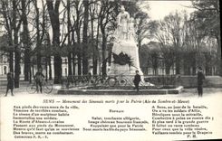 CPA Sens Monument des Senonais morts pour la Patrie Air de Sambre et Meuse 