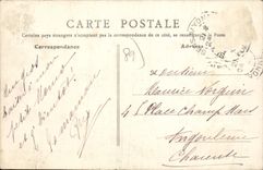 CPA Je quitte Sens et vous adresse mon meilleur Souvenir 