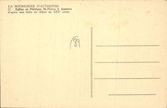 CPA La Bourgogne D'Autrefois Eglise et Portique St Pierre a Auxerre d'apres une litho du debut du XI