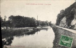 CPA Coulanges sur Yonne Le Canal 