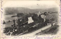 CPA Arcy sur Cure Vue sur Voutenay et la cure 