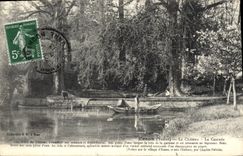 CPA Esnon Yonne Le Chateau La Cascade 