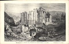 CPA Dixmont Ruines du Prieure de L'Enfourchure 
