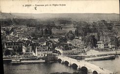 CPA Joigny Panorama pris de I'Eglise St Jean 