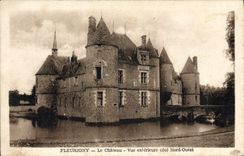 CPA Fleurigny Le Chateau Vue exterieure cote Nord Ouest 