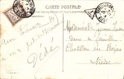 CPA St Sauveur Yonne d'apres une gravure La Tour et L'Eglise