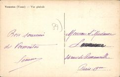 CPA Vermenton Yonne Vue Generale 