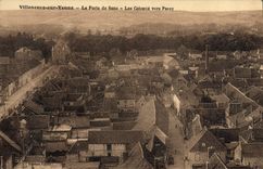 CPA Villeneuve sur Yonne La Porte de Sens Les Coteaux vers Passy 