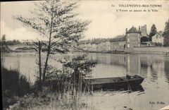 CPA Villeneuve sur Yonne L'Yonne en Amont de la Ville 
