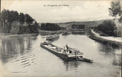CPA La Navigation sur L'Yonne 