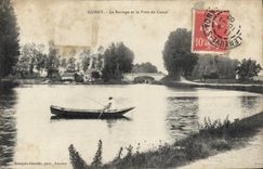 CPA Gurgy Le Barrage et le Pont du Canal 