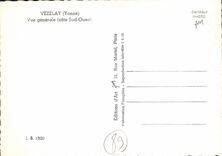 CPSM Vezelay Yonne vue generale Cote Sud Ouest 