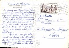 CPSM Pont sur Yonne vue generale 