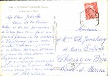 CPSM Voutenay sur cure Yonne Le Pont sur la Cure 