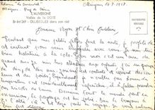 CPSM L'Auvergne Vallee de la Dore Olliergues dans son nid 