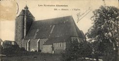 CPA Les Pyrenees Illustrees Monein L'Eglise 