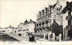 CPA Biarritz Avenue Edouard VII Les Villas 