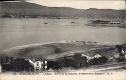 CPA Hendaye Basses Pyrenees La Baie Sortie de la Bidassoa Fuenterrabia Espagne 